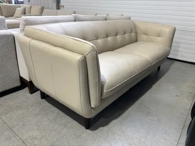 Top grain leather sofa
