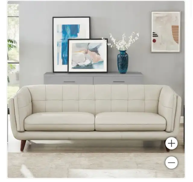 Top grain leather sofa - Photo 4