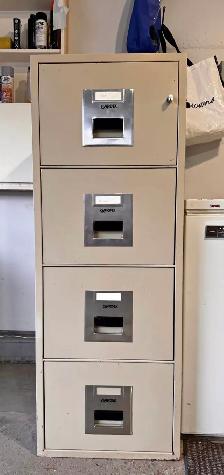 GUARDEX FIREPROOF SAFE- VERTICAL FILE UL RATED 1 HOUR $200OBO