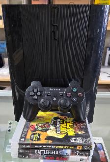 SONY PLAYSTATION 3 SLIM CONSOLE 3 GAMES & CONTROLLER $89.99