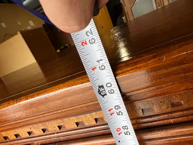 Free delivery used solid wood Wooden Armoire with Drawers - Photo 9