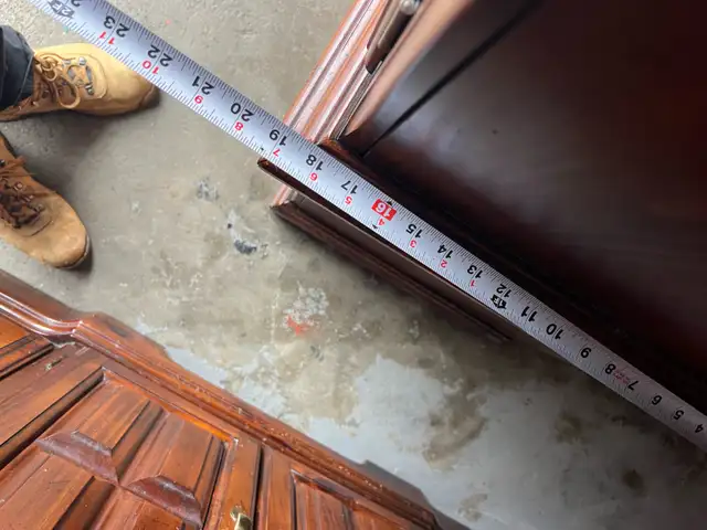 Free delivery used solid wood Wooden Armoire with Drawers - Photo 10