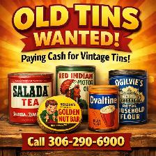 Wanted old tins