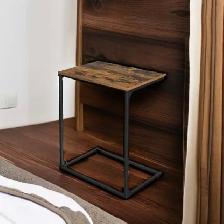 VASAGLE C-Shaped Side Table – Rustic Brown - Photo 6