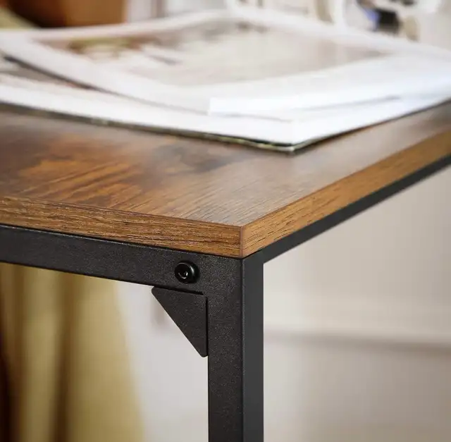 VASAGLE C-Shaped Side Table – Rustic Brown - Photo 8
