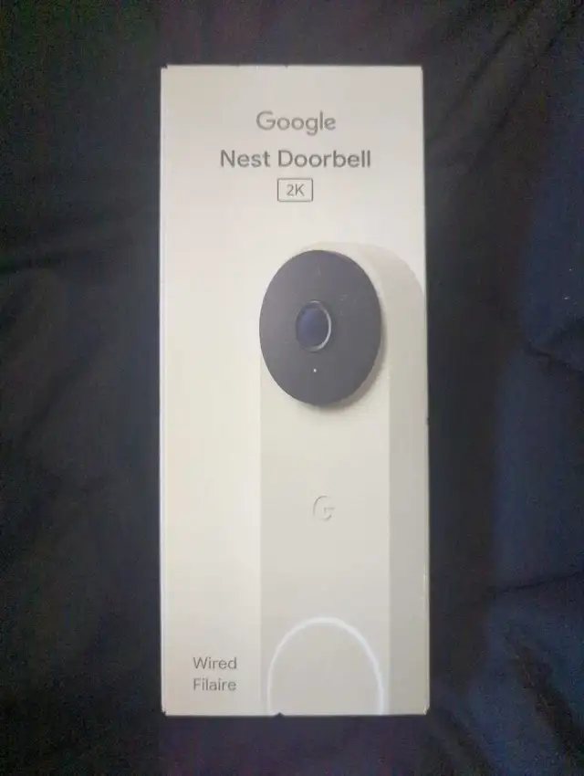 Google Nest Doorbell 2k wired (linen) 3rd gen