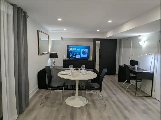 Fully Furnished Private 1-Bedroom Apartment, North York