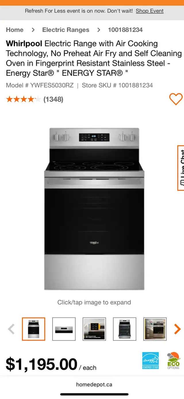 NEW 30" Whirlpool Range Stove Convection & Air Fry (Self Clean) - Photo 10