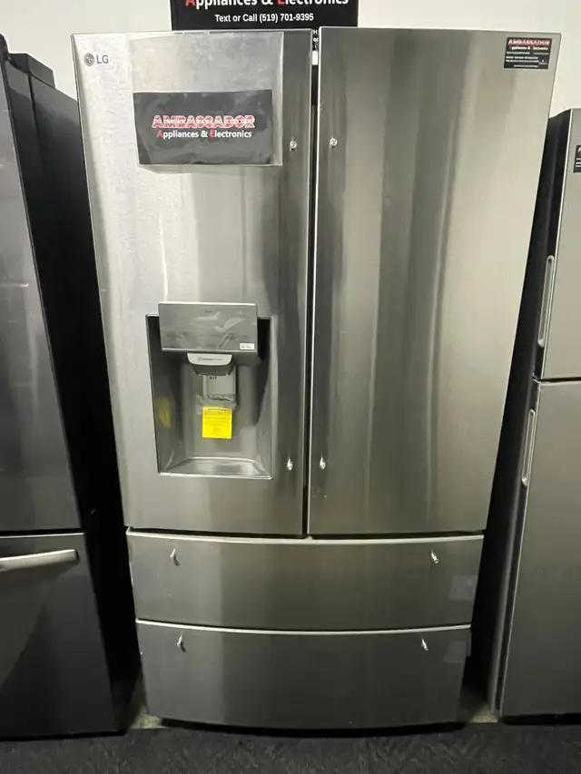 NEW 36" LG 4 Door Ice&Water Dispenser Fridge(28 Cu.Ft) Stainless - Photo 2