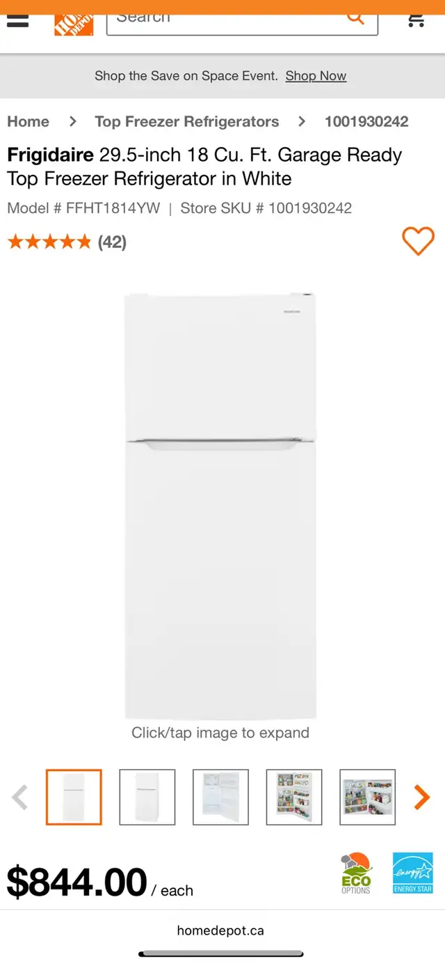 NEW 30" Frigidaire Top Freezer Fridge (18 Cu.Ft) - Photo 9