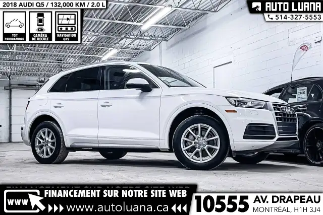 2018 AUDI Q5 Premium Plus AWD/TOIT PANO/CAMERA/NAVI/MAGS/CUIR