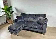 Brand new 3 seater corduroy sectional couch