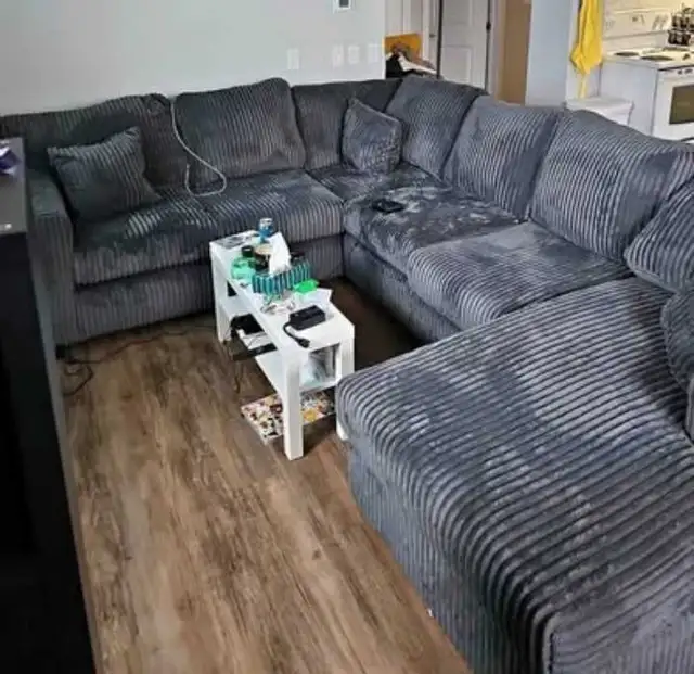 brand new corduroy couch