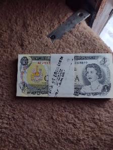 100 unc 1973 consecutive serial numbered Canadian $1.00  bills - Photo 3