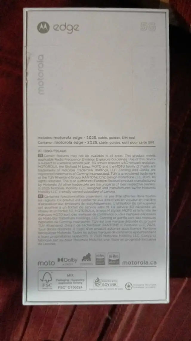 UNLOCKED- NEW IN BOXMotorola Edge 5G (2025) (256GB) $400.00 - Photo 7
