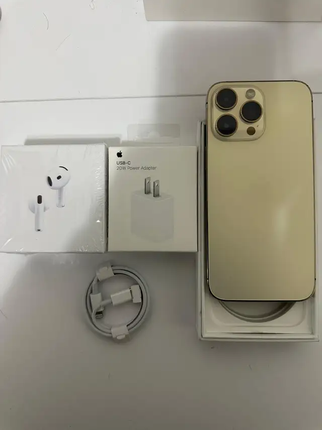 IPHONE 14 PRO MAX 128GB AIRPODS/ADAPTER/DELIVERY