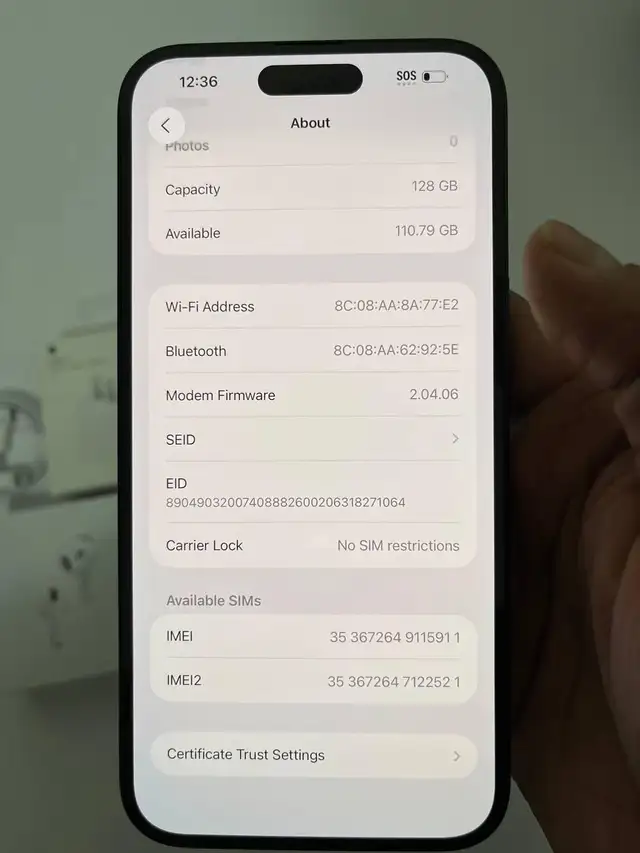 iPhone 16 plus 128gb Airpods Pkg/Delivery - Photo 4