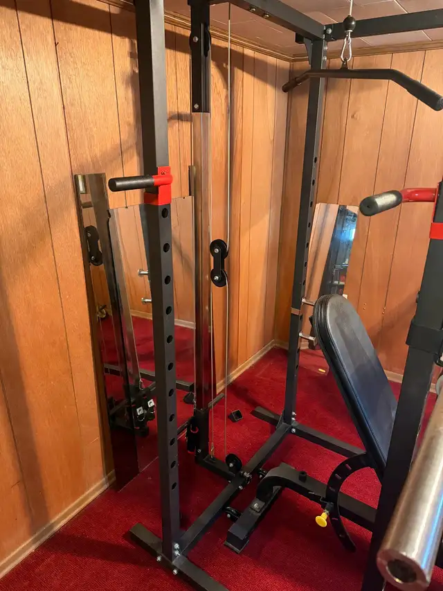 Complete Home Gym: Peloton, Rack, Bowflex 10-90, 420lb Plates - Photo 10