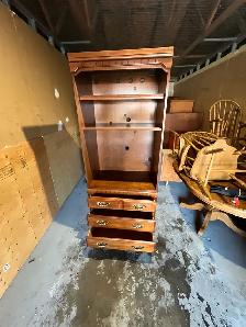 Free delivery used Kroecheler Wooden Bookcase with Drawers - Photo 7