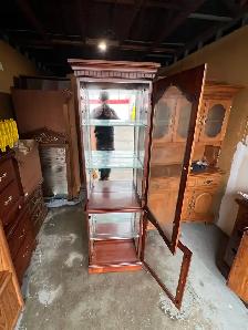 Free delivery used Wooden Curio Display Cabinet - Photo 7