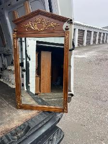 Free delivery used Ornate Wooden Framed Wall Mirror - Photo 4