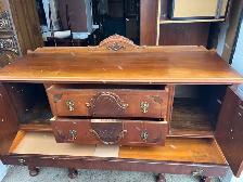 Free delivery Antique Wooden Buffet / Sideboard - Photo 7