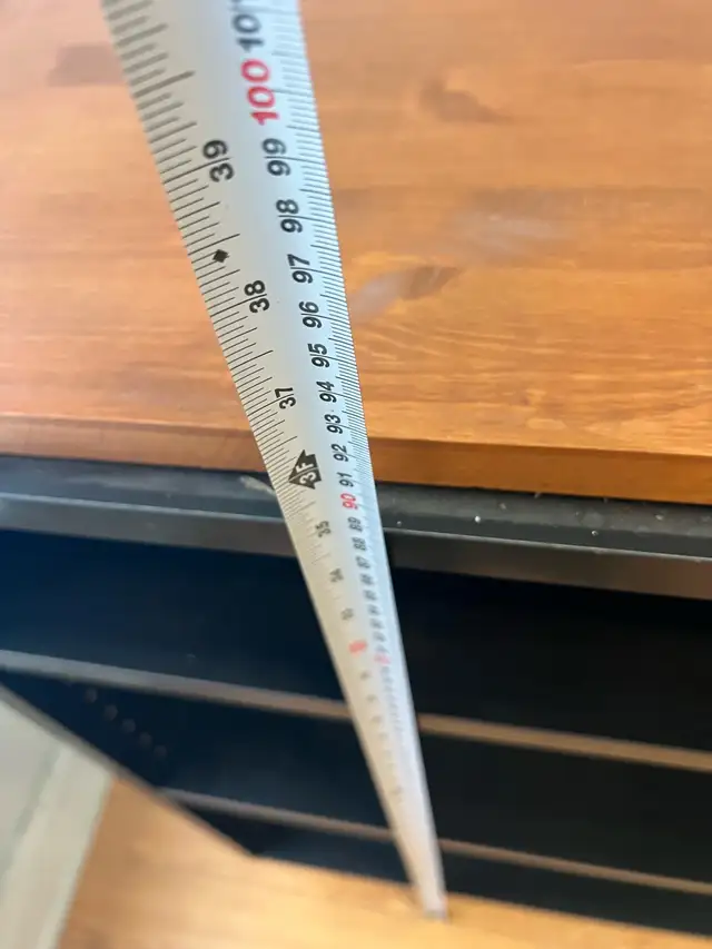 Free delivery used Black and wood media console - Photo 7