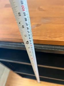 Free delivery used Black and wood media console - Photo 7