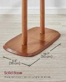 VASAGLE Freestanding Coat Rack with Shelf – Somber Walnut - Photo 6