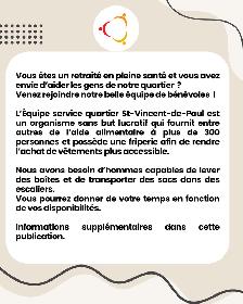 OSBL ayant besoin de votre aide /   infos dans l'annonce