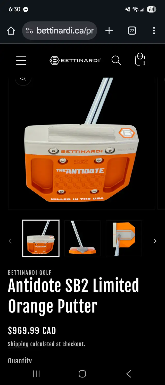 Brand new limited edition bettinardi antidote putter for sale! - Photo 8
