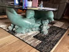 Dolphin coffee table and end table