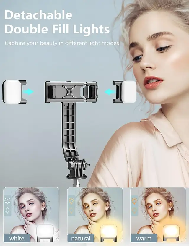 SELFIE TRIPOD ON SALE COME WITH LIGHT - Photo 2