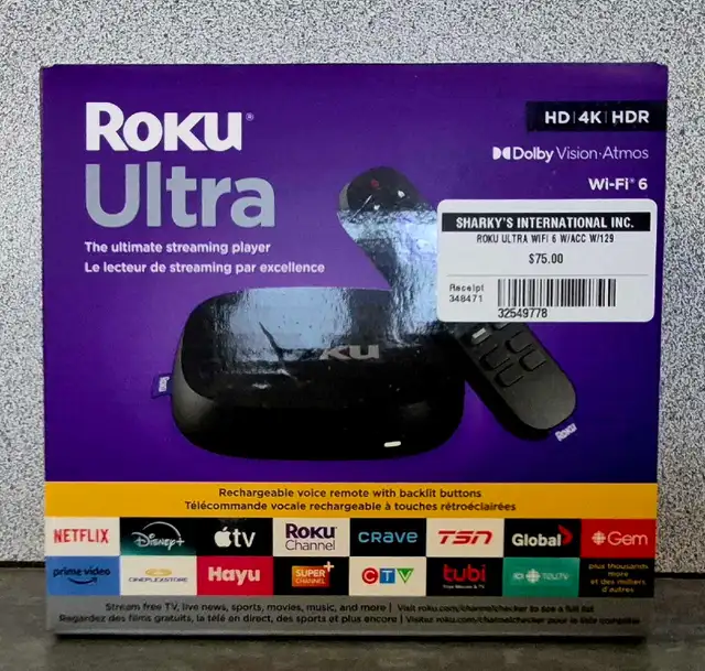 Roku Ultra Streaming Player (32549778)