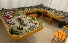 HO Scale Model Train Set Layout