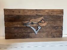 Toronto Blue Jays Wooden 3D Banner