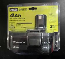 Ryobi One  18V 4ah Battery - New