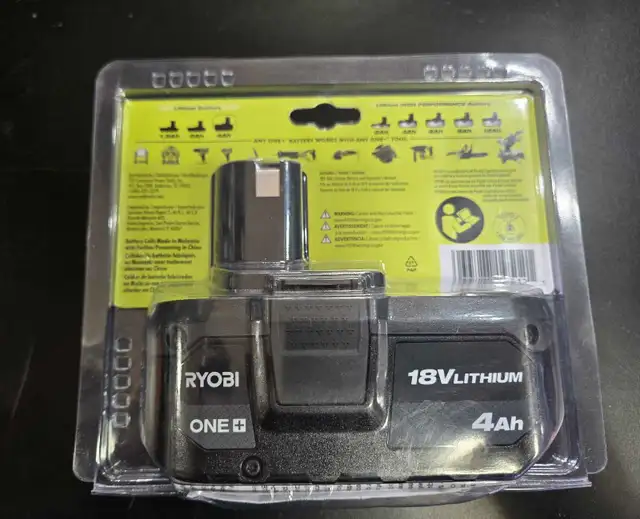 Ryobi One  18V 4ah Battery - New - Photo 2