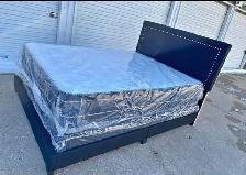 Brand New Mattress, Box Spring And Bed Frame All Sizes Available