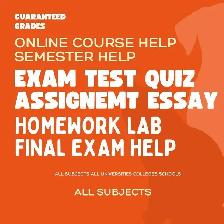 Assignment Help Exam Help Essay Writing Help All Courses A