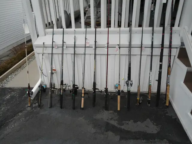17 ASSORTED FISHING RODS & REELS