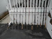 17 ASSORTED FISHING RODS & REELS