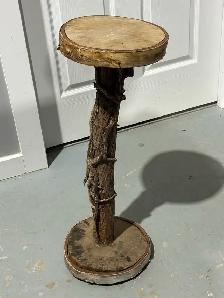 Rustic Log Plant Stands / Wood Pedestals – Cottage Decor - Photo 5