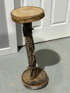 Rustic Log Plant Stands / Wood Pedestals – Cottage Decor - Photo 6