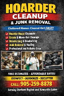 Hoarding & Junk Removal (Cleaning & Disinfecting)
