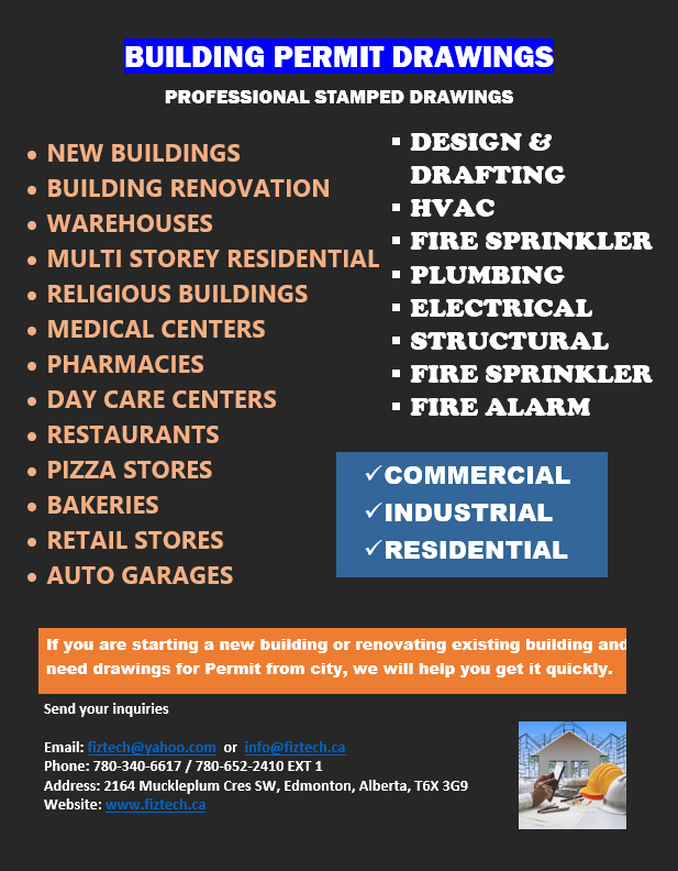 HVAC drawings Building new design or renovation