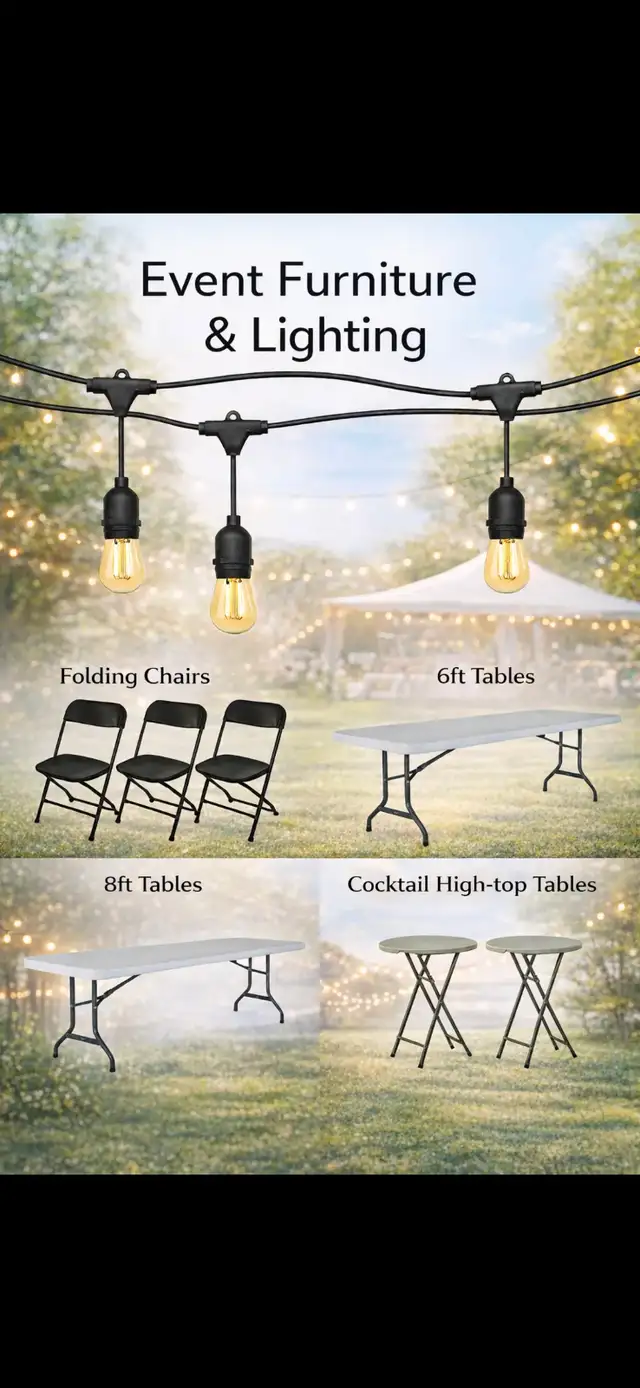 Tent Rental - Chairs, Tables, Lighting, Sound - Photo 2