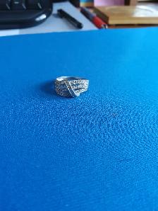 14 k while gold ring - Photo 2