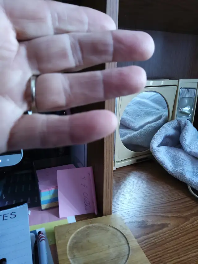 14 k while gold ring - Photo 3