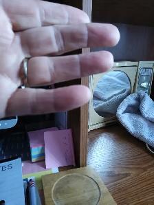 14 k while gold ring - Photo 3